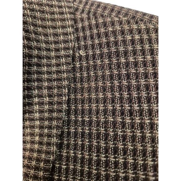 VTG 80s Christian Dior Brown Silk Blend Tweed Suit Jacket Womens 12 - Picture 8 of 9